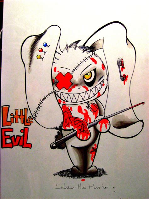 Little Evil Emo Bunny By Haukkahalla On Deviantart