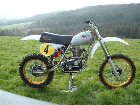 Flat dirt, dirt obstacles, and paved road. CCM bsa 4valve twinshock 580 1981 classic motocross bike ...