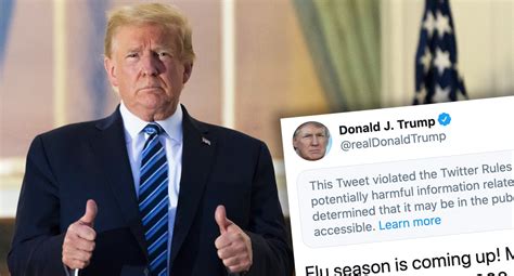'This is a lie': Donald Trump's Covid message hidden by Twitter