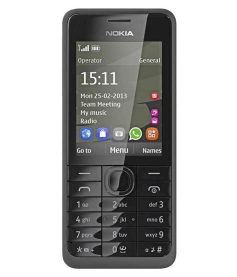 Nokia Black 301 2017 32 Mb Feature Phone Online At Low Prices