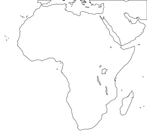 Afrika länder, flüsse erstellt am 16.02.2016. Afrika Karte Umriss | goudenelftal