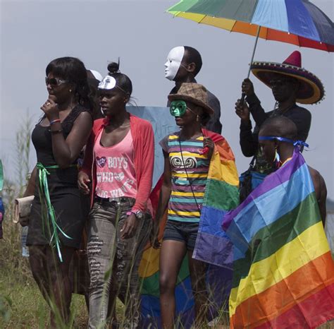 ugandan homosexuals hold pride parade daily mail online