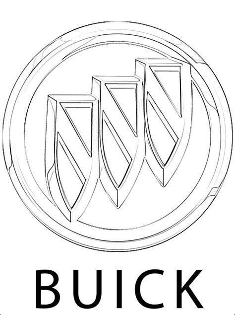 buick logo coloring page coloring pages