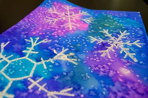 Watercolor Snowflakes 20 3rd Christmas Art Projects Winter Art