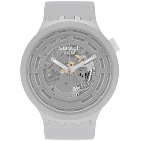 Sb03m100 Swatch C Grey Bioceramic Grey Watch