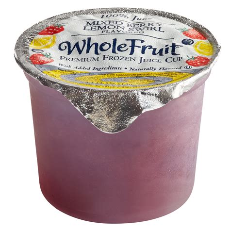 Whole Fruit 4 Oz Frozen Mixed Berry And Lemon Swirl Cup 96case