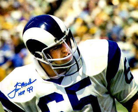 Autographed Tom Mack 8x10 Los Angeles Rams Photo Main Line Autographs