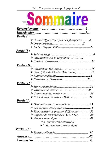 Exemple De Rapport De Stage Pour Titularisation Armitalaras