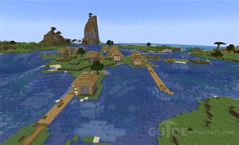 River Village At Spawn Seed For Minecraft 12011941182