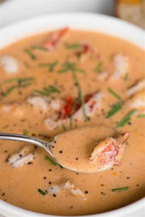Rich And Flavorful Lobster Bisque Is An Easy Recipe To Make At Home Succulent Tender Pieces Of