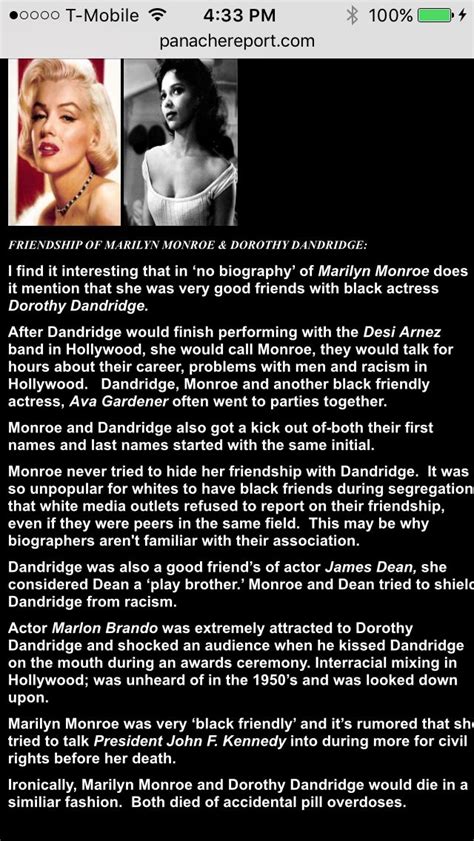 Dorothy Dandridge And Marilyn Monroe Dorothy Dandridge Black Actors Best Actress Oscar