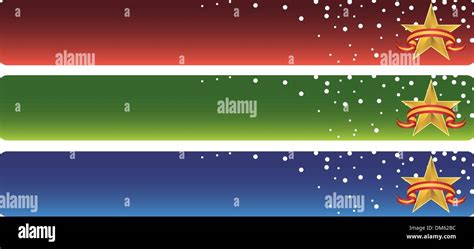 Star Banner Set Stock Vector Image And Art Alamy