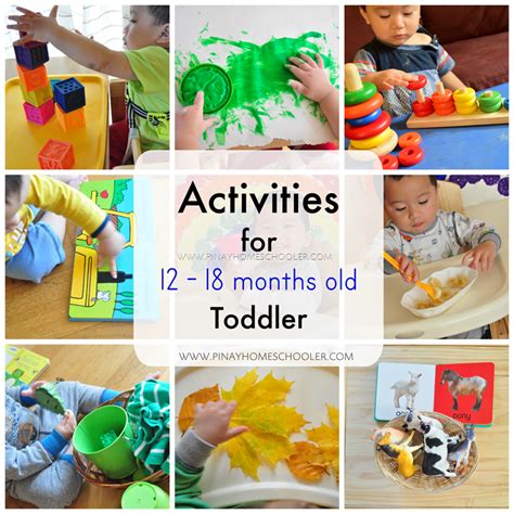 Activities For Toddlers 12 18 Months The Pinay Homeschooler