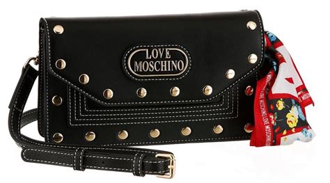 Love Moschino Mini Bag Mit Abnehmbaren Tuch Und Nietenbesatz Online