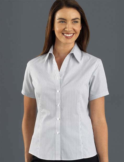 Uniform Australia John Kevin Uniforms 367 Steel Womens Short Sleeve