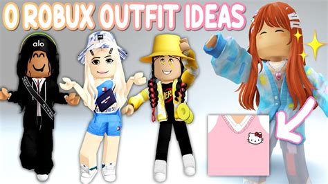 0 Robux Outfit Ideas Cute Avatars With Free Items You Must Try In