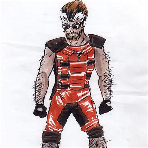 Costume Sketch Of A Human Rocket Raccoon Probably Not Goi Flickr