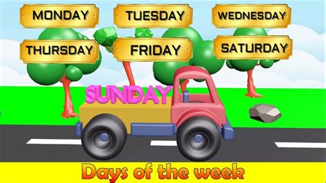 Days Name Of The Week Learn English Days Name In A Week Seven Days