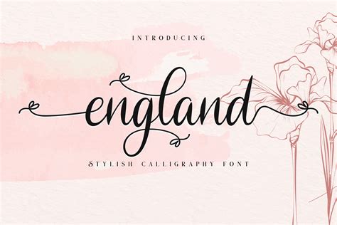 England Stylish Calligraphy By Bluestudio Thehungryjpeg