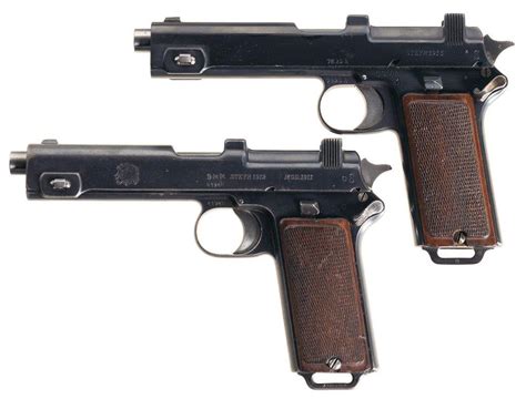 Collectors Lot Of Two Steyr Semi Automatic Military Pistols A Steyr
