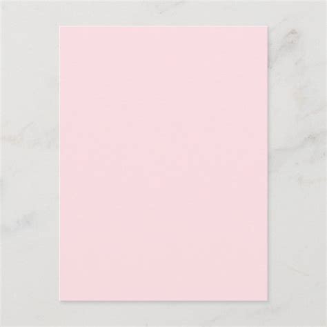 Misty Rose Light Baby Pink Solid Color Background Postcard