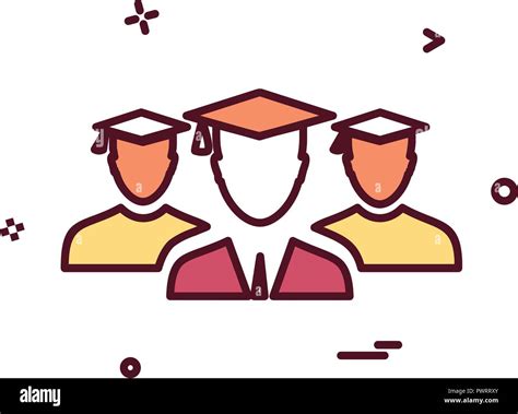 Student Group Icon Design Vector Stock Vector Image And Art Alamy