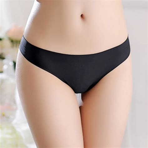 Candy Color Seamless Panties Thong Women Underwear Briefs Low Waist Sexy Panties G String 9
