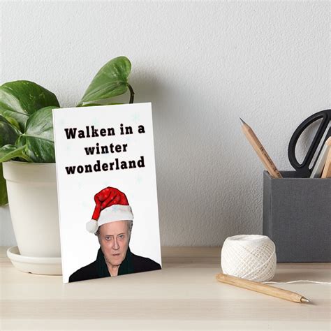 Walken In A Winter Wonderland Art Board Print For Sale By Avit1