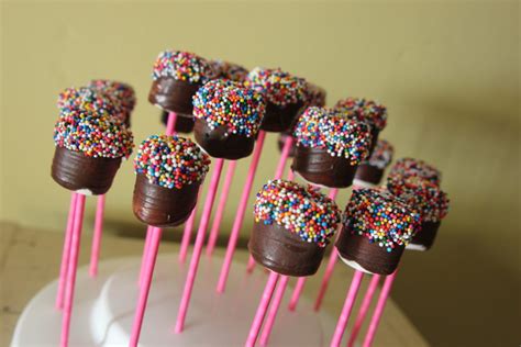 Chocolate Dipped Marshmallow Pops Cathie Filians Handmade Happy Hour