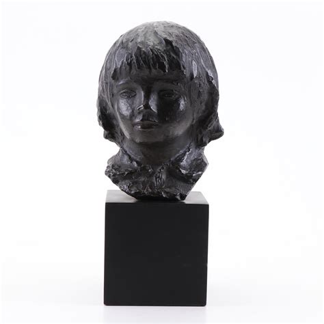 Alva Studios Cast Plaster Bust After Pierre Auguste Renoir Head Of