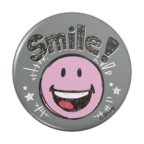 Smile Happy Smiley Face Emoticon Officially Licensed Pinback Button Pin