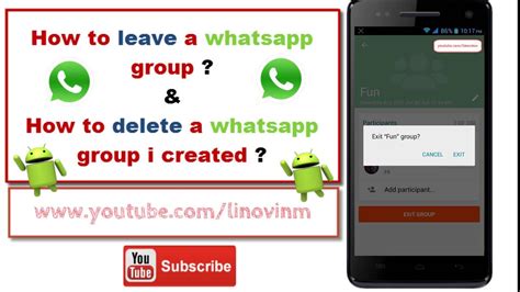 Otherwise you'll need to follow the next step by step guide. How to leave a group on whatsapp && How to delete whatsapp ...