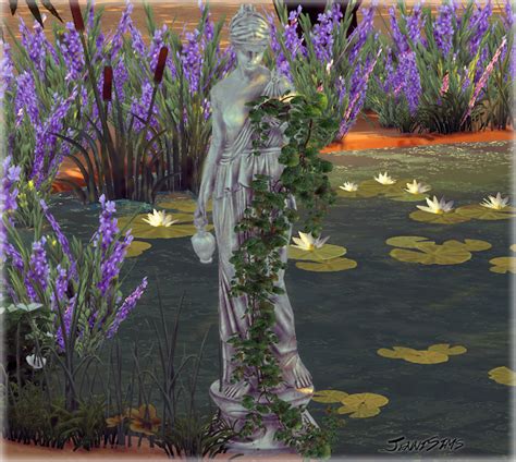 Downloads Sims 4decoration Greek Statue With Plants Jennisims
