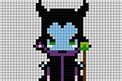 Maleficent Pixel Art | Pixel art, Pixel art design, Maleficent