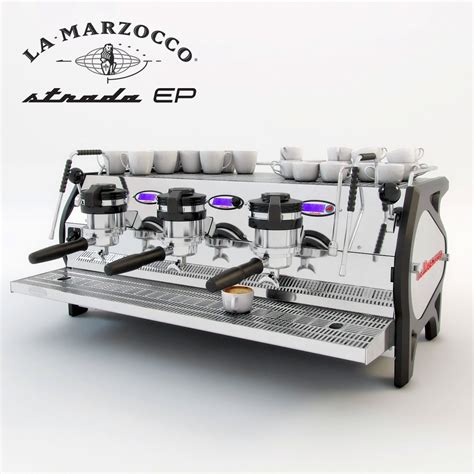 Already available on all kb90 and on machines equipped with la marzocco 1.12.1 firmware, drip prediction improves accuracy and ease of use, by stopping the espresso extraction at the right moment to ensure target beverage mass is met. La Marzocco Strada Coffee machine 3D Model .max .obj .3ds ...