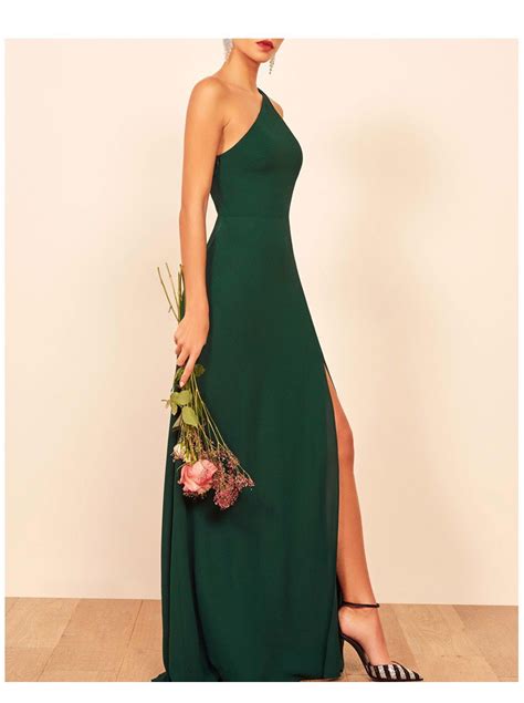 Reformation Evelyn Dress In Emerald Women S Fashion Dresses Sets