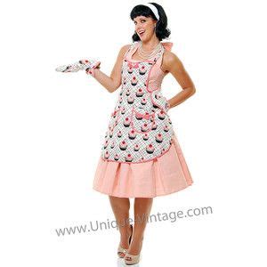 1950 S Flirty Housewife Dress Halloween Costume Unique Vin