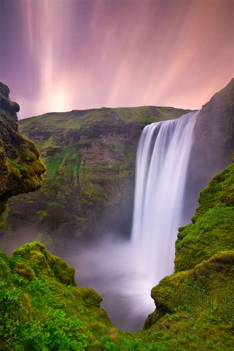 Skogafoss Waterfall Sunset Iceland Sony A7r Colby Brown Colby Brown
