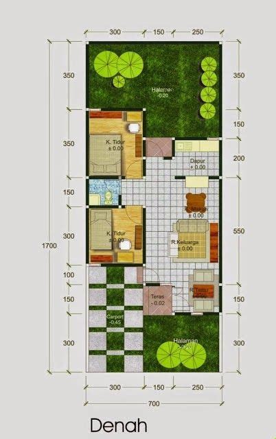 10 denah rumah minimalis 3 kamar tidur 1 lantai 2021 beserta keterangannya. 42 Gambar dan Denah Rumah Minimalis Type 60 ...