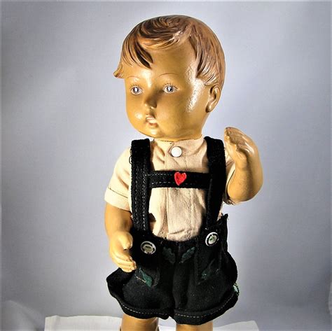vintage m i hummel w goebel hard rubber doll made in germany etsy
