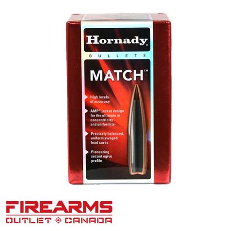 Hornady Match Bullets 30 Cal 168gr 308 Bthp Box Of 100 30501