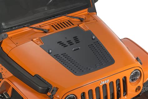 Hyline Offroad Louvered Hood Panel For 07 12 Jeep Wrangler Jk With