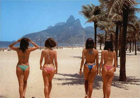 Ipanema Beach Bikinis Rio De Janeiro Brazil