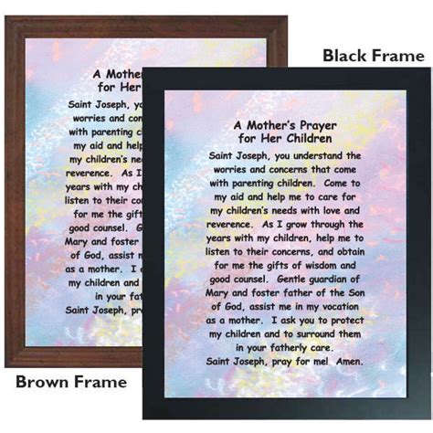 A Mothers Prayer For Her Children 11 X 14 Framed Print