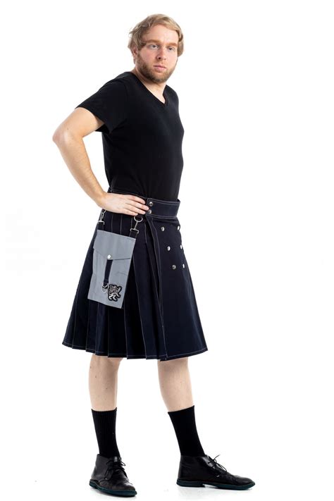 Contrast Pocket Kilt For Royal Men Design Your Own Kilt Top Kilt