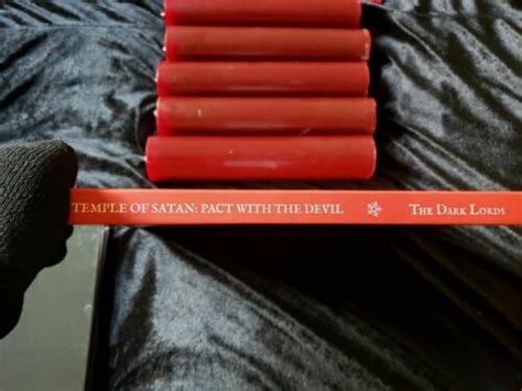 Devil Worshipper Kit Temple Of Satan Red Book Journal Candles Satanic Hood Ebay