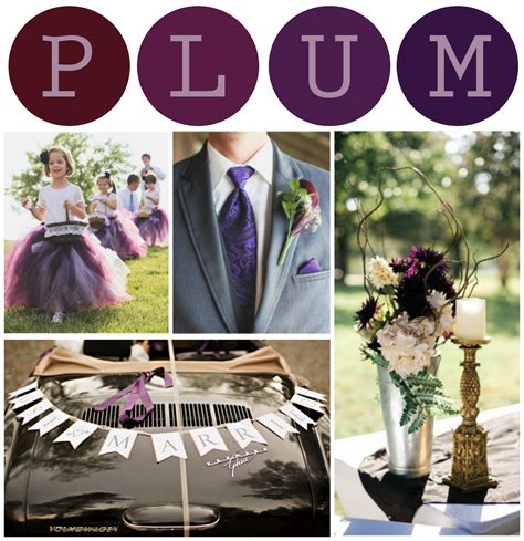 Plum Tone Wedding Color Inspiration