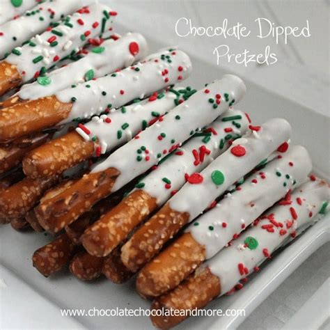 White Chocolate Dipped Pretzel Rods Chocolate Chocolate And More