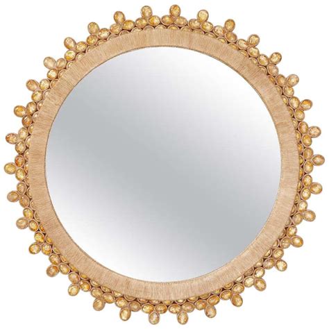 Elegant Mirror With Rock Crystal By Andre Hayat For Sale At 1stdibs Elegant Mirrors Crystal