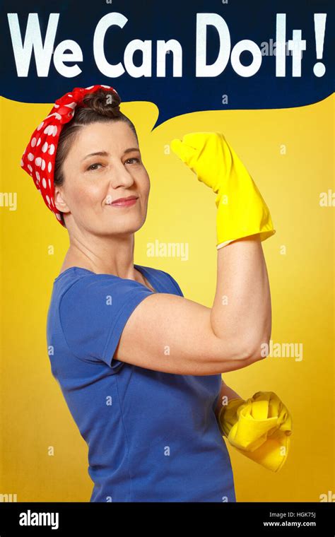 Retro Woman Cleaning Hi Res Stock Photography And Images Alamy